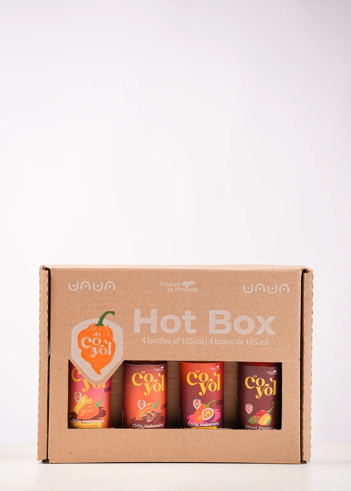 Hot Box Chiles El Coyol Surtidos 660ml Caja 4un